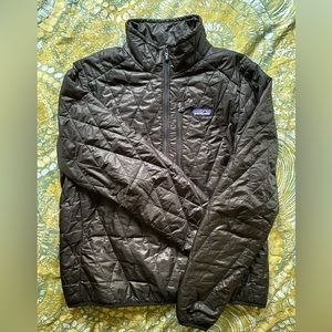 Patagonia half zip puff jacket